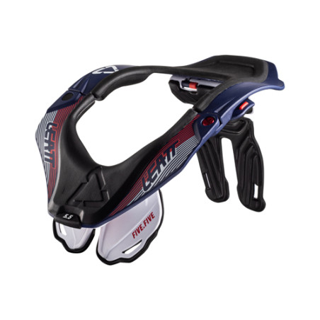 LEATT (2022/2023) kaklo apsauga 5,5 NECK BRACE ROYAL spalva juoda/balta/tamsiai mėlyna dydis L/XL