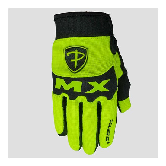 POLEDNIK GLOVES / CROSS GLOVES MODEL MX II BABY / JUNIOR / KID COLOR FLUO YELLOW SIZE 5