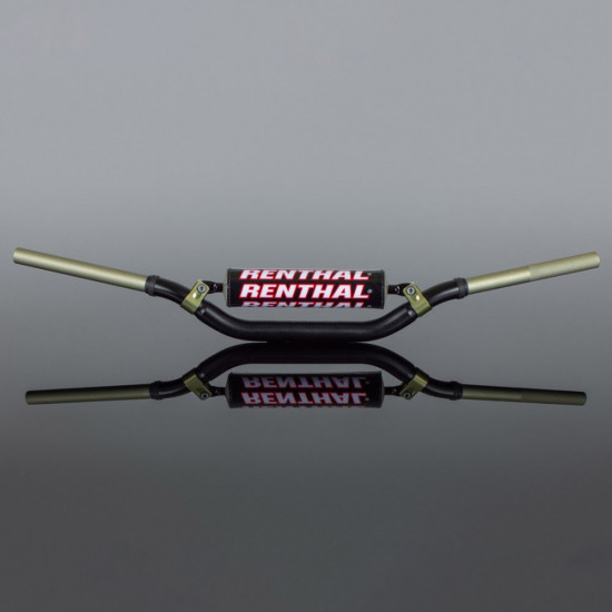 RENTHAL VAIRAS 1.1/8 COLIO (28.6MM) MX TWINWALL 993 VAIRAS JUODAS KTM SX85 '13- HUSQVARNA TE85 '13- PAMINKŠTINTAS JUODAS