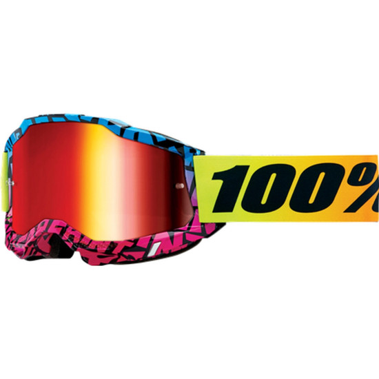 100 PERCENT ACCURI 2 KB43 AKINIAI - KEN BLOCK EDITION DSPRAY - VEIDRODINIS RAUDONAS LĘŠIS - MĖLYNA / ROŽINĖ / GELTONA RA