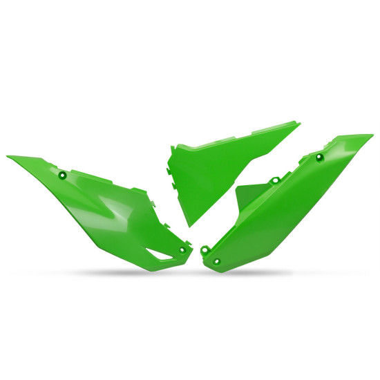 UFO GALINĖS ŠONINĖS PANELĖS KAWASAKI KXF 250 '25-'26, KXF 450 '24-'26, ŽALIOS