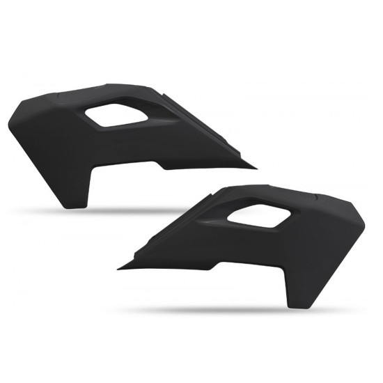 UFO RADIATOR GUARDS HUSQVARNA TC 125/250 '23-'24, TE 150/250/300 '24, FC/TX/FX/FE 300/350/450/501 '24, COLOR BLACK