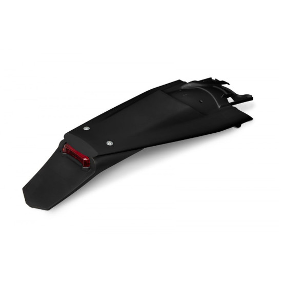 UFO GALINIS SPARNAS HUSQVARNA TE 150 / 250 / 300 '24-'26, FE 250 / 350 / 450 / 501 '24-'26, JUODA SPALVA (SU LED ŽIBINTU