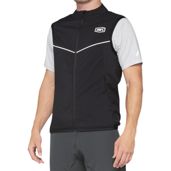100 PERCENT STRETCH VEST BLACK - CORRIDOR VEST COLOR BLACK SIZE M