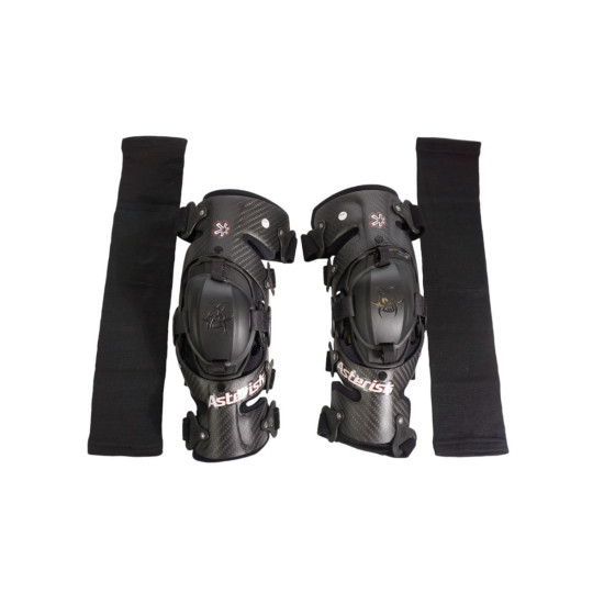 ASTERISK KNEE SUPPORT (PAIR) CARBON CELL MODEL COLOUR BLACK / CARBON SIZE XS