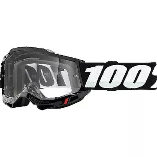 100 PERCENT ACCURI 2 JAUNIMO / JAUNIMO JUODI AKINIAI - JUODA / BALTA SPALVA, SKAIDRŪS LĘŠIAI