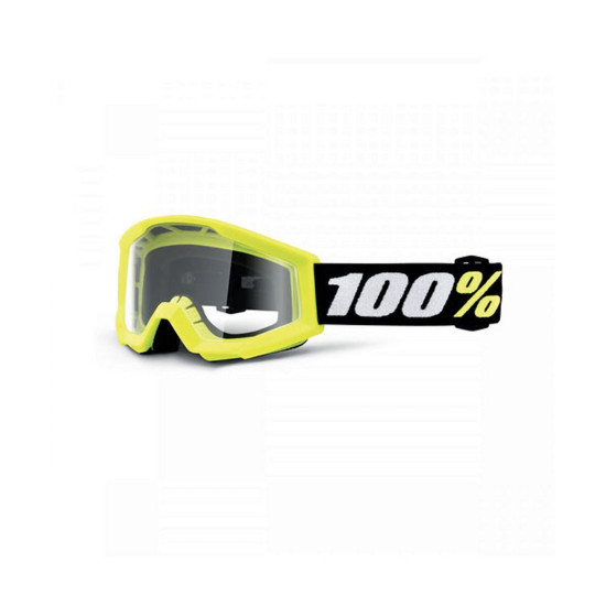 100 PERCENT STRATA MINI GELTONI JAUNIMO / VAIKIŠKI AKINIAI (SKAIDRŪS LĘŠIAI)