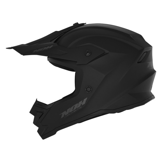 NOX CROSS / OFFROAD HELMET N761 SOLID KID / JUNIOR (CHILDREN'S) COLOUR MATTE BLACK SIZE L (MICROMETRIC CLOSURE)