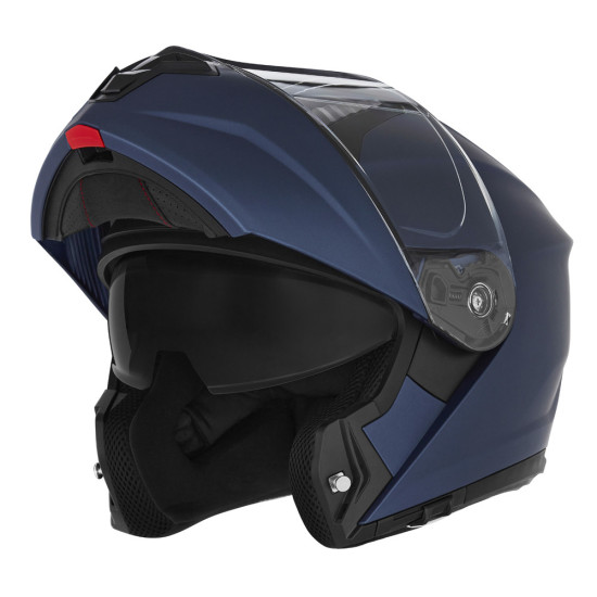 NOX FLIP-UP HELMET WITH VISOR N968 COLOR BLUE MATT SIZE M
