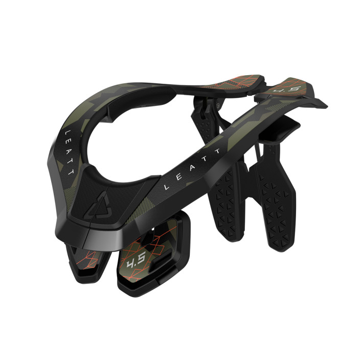 LEATT (NEW 2023) neck brace 4.5 NECK BRACE CAMO color black/green FLUO size L/XL