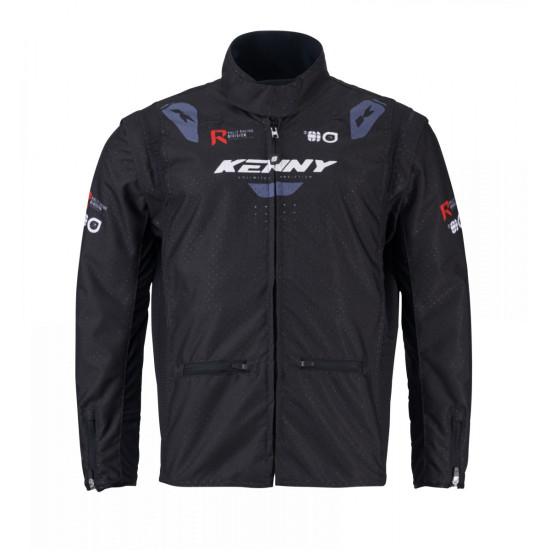 KENNY RACING ADVENTURE / ENDURO JACKET MODEL ADVENTURE BLACK COLOR BLACK / GREY / WHITE SIZE XL