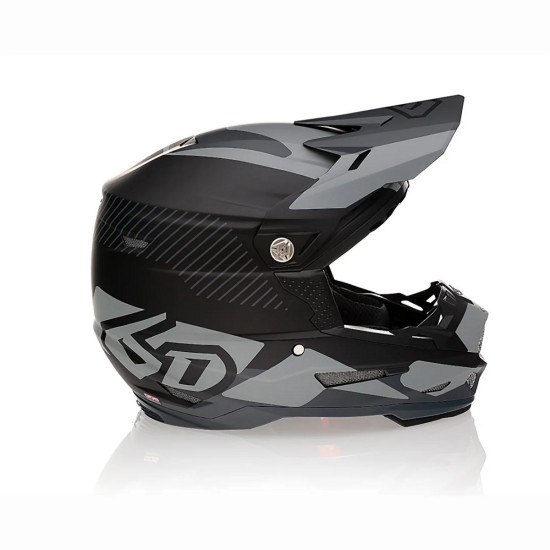 6D HELMETS CROSS / ENDURO HELMET MODEL ATR-2 FUSION BLACK COLOR BLACK / GRAY SIZE L ( 58 - 59 CM )