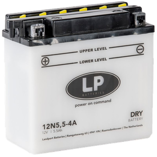 LANDPORT battery 12N5,5-4A 12V 5,5AH 139X62X128 Electrolyte filler separately UE2019/1148