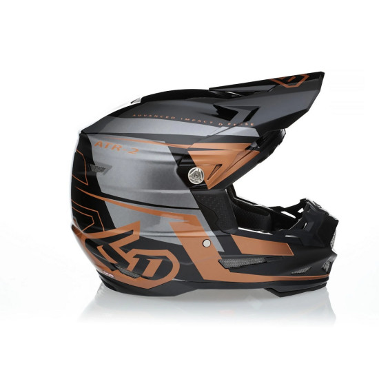 6D HELMETS CROSS / ENDURO HELMET MODEL ATR-2 MACH BRONZE / GREY / BLACK COLOR BLACK / GREY / BROWN SIZE M ( 57 - 58 CM )