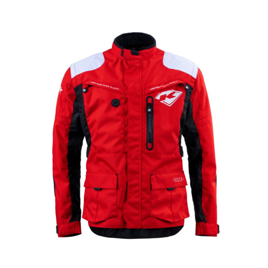 KENNY RACING ADVENTURE/ENDURO JACKET MODEL TITANIUM RED COLOUR RED / WHITE / BLACK SIZE L