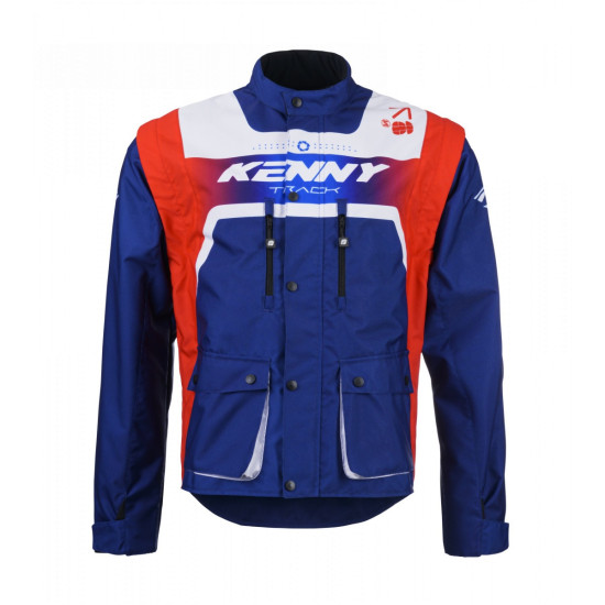 KENNY RACING ADVENTURE / ENDURO JACKET TRACK PATRIOT COLOR RED / BLUE / WHITE FLUO SIZE XXL