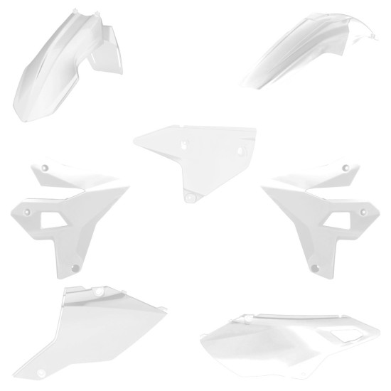 POLISPORT PLASTIC SET SUZUKI DR-Z 400 (DRZ400) '00-'25 (RESTYLING) WHITE
