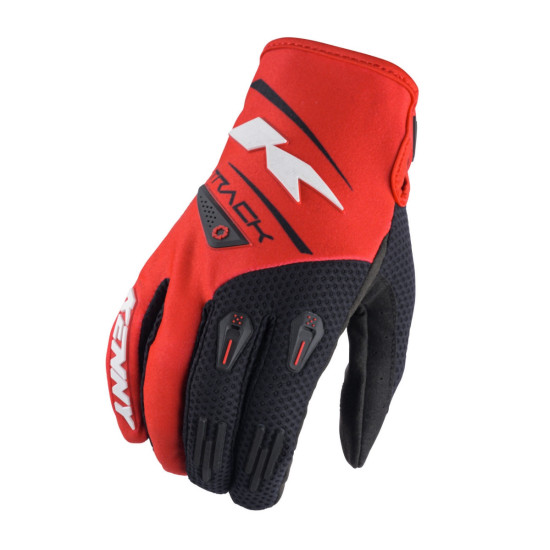 KENNY RACING GLOVES CROSS / ENDURO MODEL TRACK KID / JUNIOR BLACK / RED SIZE XL (8 YEARS)