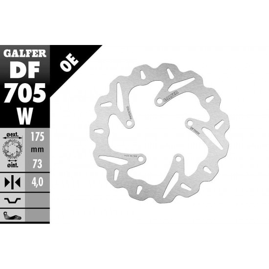 Galfer Wave D17 brake disc Piaggio / Gilera