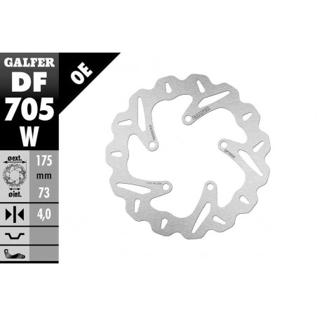 Galfer Wave D17 brake disc Piaggio / Gilera