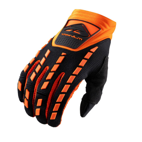 KENNY RACING SALE CROSS / ENDURO GLOVES MODEL TITANIUM BLACK / ORANGE COLOR BLACK / ORANGE SIZE XXXL