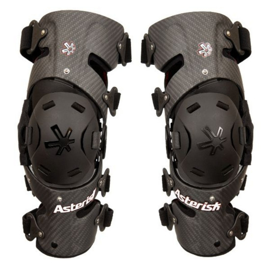 ASTERISK KNEE SUPPORT (PAIR) MODEL CARBON CELL 1.2 PRO COLOUR BLACK / CARBON SIZE L
