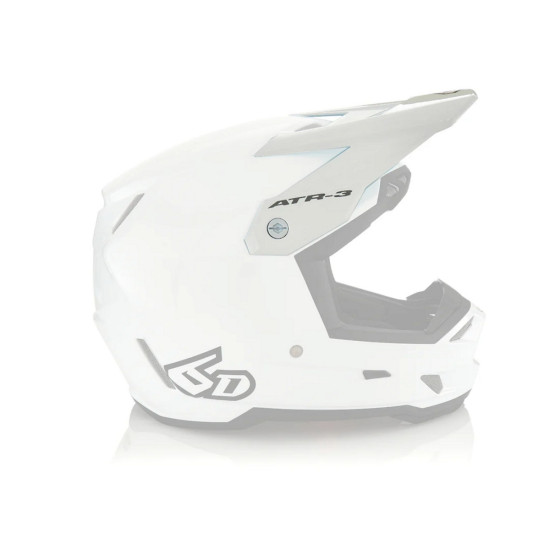 6D HELMETS REPLACEMENT VISOR - VISOR FOR ATR-3 HELMET SOLID WHITE