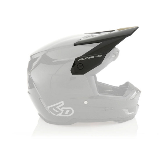 6D HELMETS REPLACEMENT VISOR - VISOR FOR ATR-3 HELMET SOLID GLOSS BLACK