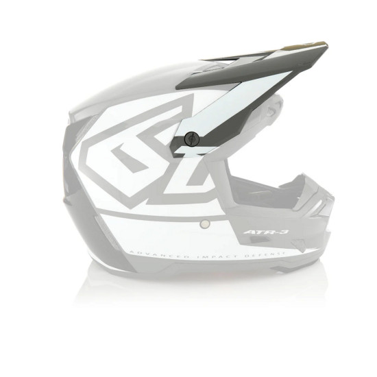 6D HELMETS REPLACEMENT VISOR - VISOR FOR ATR-3 HEX WHITE HELMET COLOR WHITE / GRAY