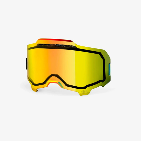 100 PERCENT ARMEGA / ARMATIC REPLACEMENT DUAL PANE VENTED MIRROR GOLD LENS - GLASS / LENS / DOUBLE PANE VENTED FOR ARMEG
