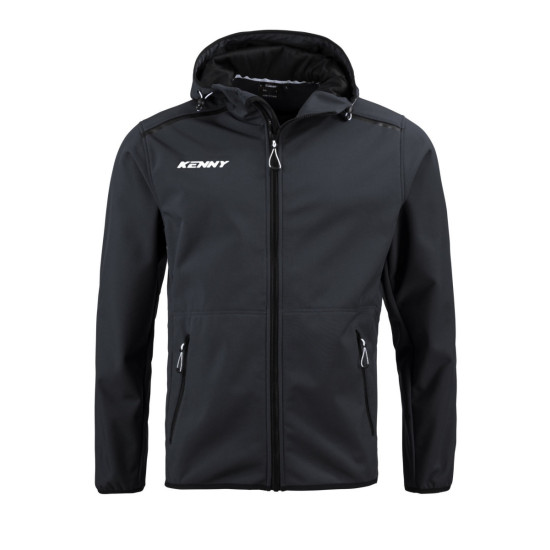 KENNY RACING SOFTSHELL RAIN JACKET MODEL CORE BLACK COLOR BLACK SIZE XXL