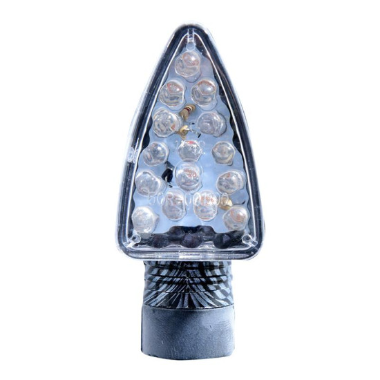 OXFORD turn signal (CE) LED ARROW - with resistors, color carbon, short mounting