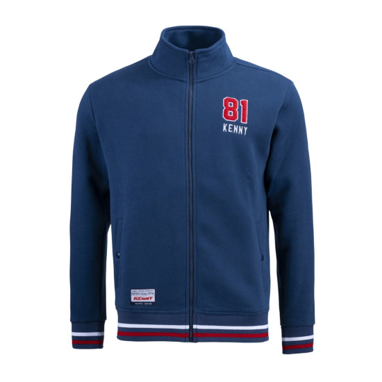 KENNY RACING SWEATSHIRT MODEL ACADEMY CARDIGAN COLOR BLUE SIZE S