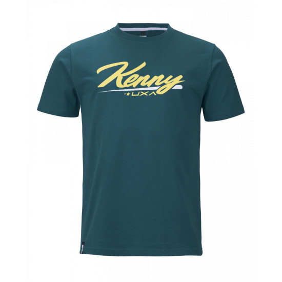 KENNY RACING T-SHIRT MODEL DIRT PETROL COLOR BLUE / YELLOW SIZE L