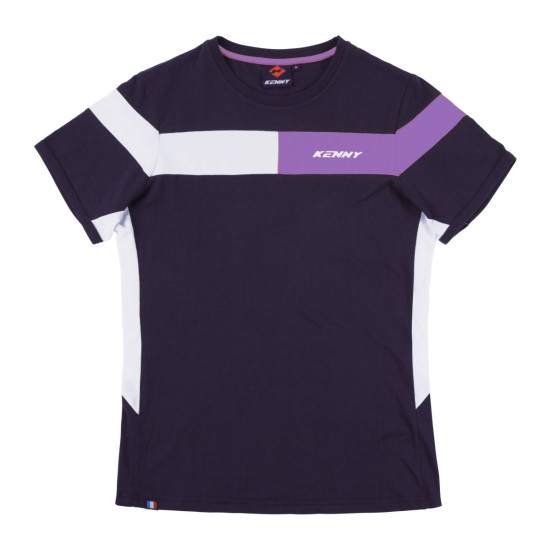 KENNY RACING MARŠKINĖLIŲ MODELIS RACING MOTERIMS MOTERIŠKI SPALVA MĖLYNA / VIOLETINĖ / BALTA DYDIS M