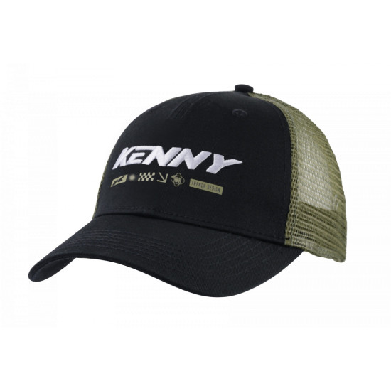 KENNY RACING CAP MODEL META COLOR BLACK / WHITE / GREEN