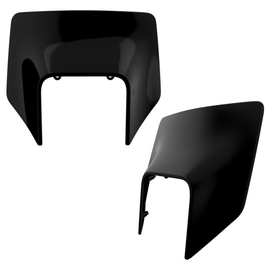 POLISPORT lamp plastic front HUSQVARNA TE/FE '17-'19 color black (OEM design)