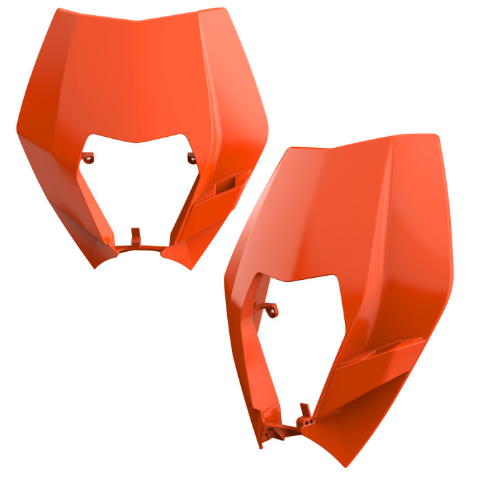 POLISPORT lamp plastic front KTM EXC / EXC-F / XC-W / XCF-W `08-13 color orange (OEM design)