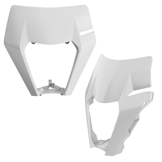 POLISPORT lamp plastic front KTM EXC / EXC-F / XC-W / XCF-W `17-19 color white (OEM design)