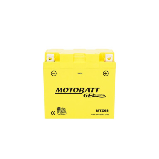 MOTOBATT gel battery MTZ6S (YTZ6S,YTX5LBS) 12V 6AH 114X70X107 KTM EXC filled (100A)