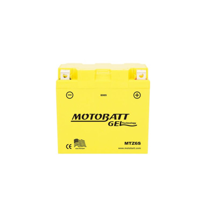 MOTOBATT gel battery MTZ6S (YTZ6S,YTX5LBS) 12V 6AH 114X70X107 KTM EXC filled (100A)