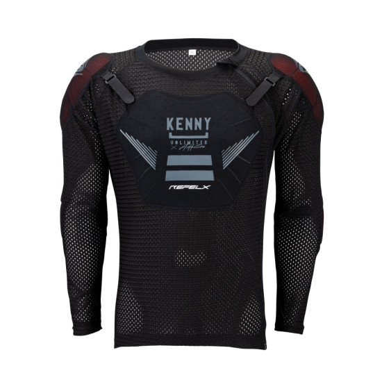 KENNY RACING BUZER CHEST GUARD ON MESH BODY PROTECTOR MTB REFLEX CHILDREN / KID / JUNIOR COLOUR BLACK SIZE S