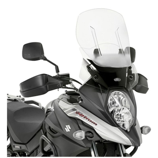 KAPPA priekinis stiklas SUZUKI DL 650 V-STROM '17-'24 reguliuojamas oro srautas (aukštis 50 x plotis 43 cm) - pakeičia K