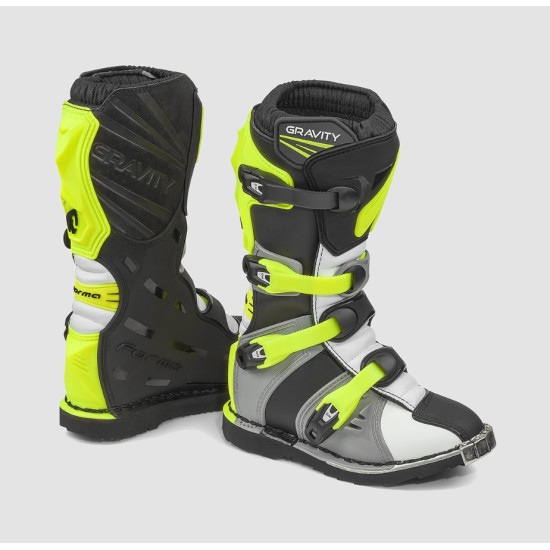 FORMA SHOES OFF ROAD / CROSS CHILDREN / JUNIOR / KID GRAVITY COLOR GRAY / WHITE / YELLOW FLUO SIZE 32