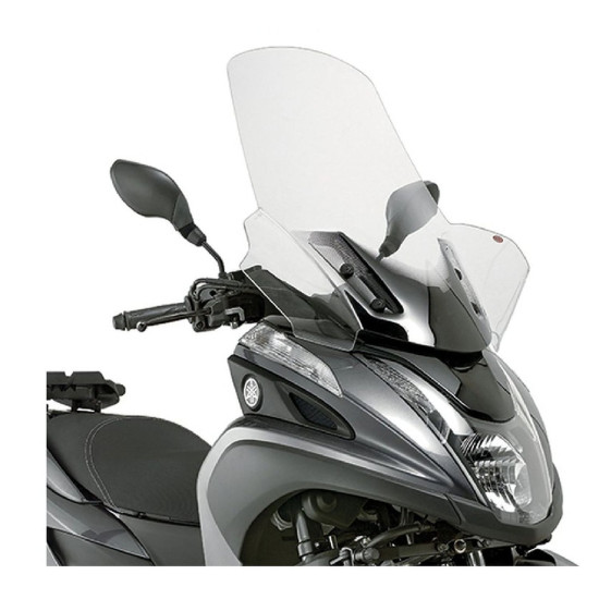 KAPPA WINDSCREEN YAMAHA TRICITY 125-155 (14-24), MBK TRYPTIK 125 (14-17) 74 X 63 CLEAR - NEEDS MOUNTING D2120KITK - flaw