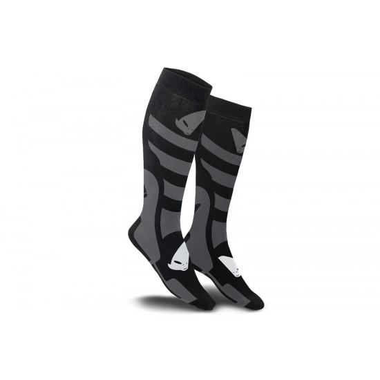 UFO SHORT SOCKS COLOR BLACK GREY SIZE L 43 / 44 / 45