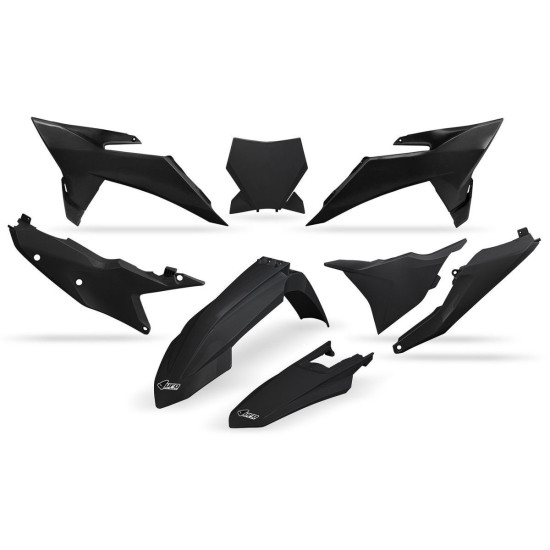UFO PLASTIC SET KTM SX 125 / 150 / 250 / 300 '25-'26, SXF (SX-F) 250 / 350 / 450 '25-'26 BLACK