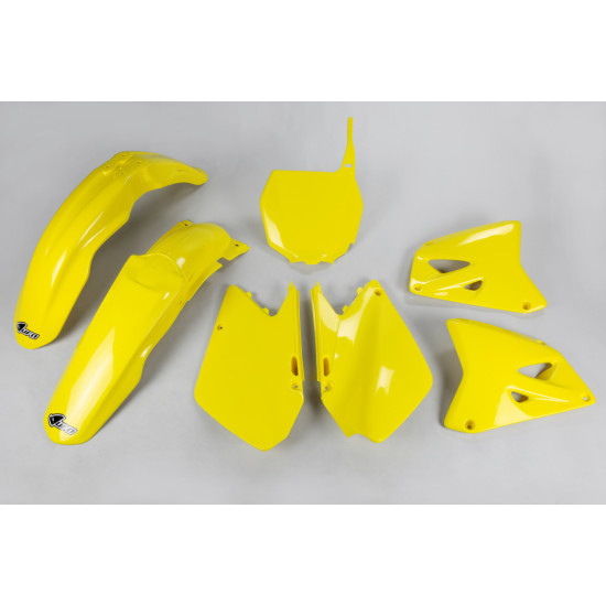 UFO PLASTIKINIS KOMPLEKTAS SUZUKI RM 125 / 250 '01-'22 GELTONAS