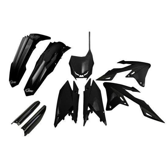 UFO PLASTIKINIS RINKINYS (PILNAS RINKINYS) SU TELESKOPINIAIS DANGTELIAIS (AMORTIZATORIAI) SUZUKI RMZ 250 '19-'25, RMZ 45