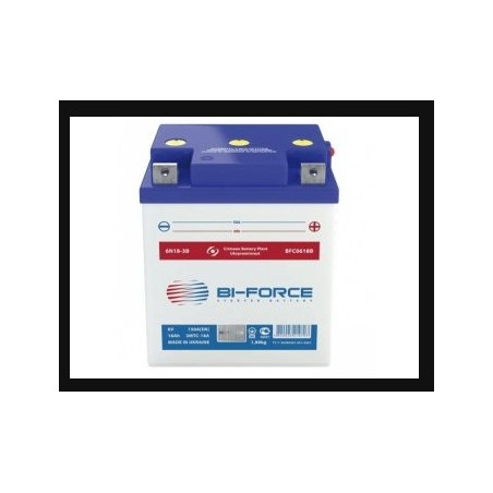 BI-FORCE akumuliatorius 6N18-3B 6V 18AH 150A [EN] 122X87X140